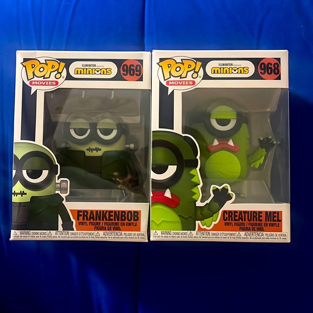 Despicable me! Halloween minion Funkos #969& #968